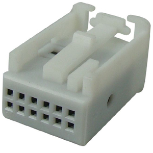 12 Way White Quadlock Cover Automotive Electric Plug Backshell Cable Clamp 1-1355524-3