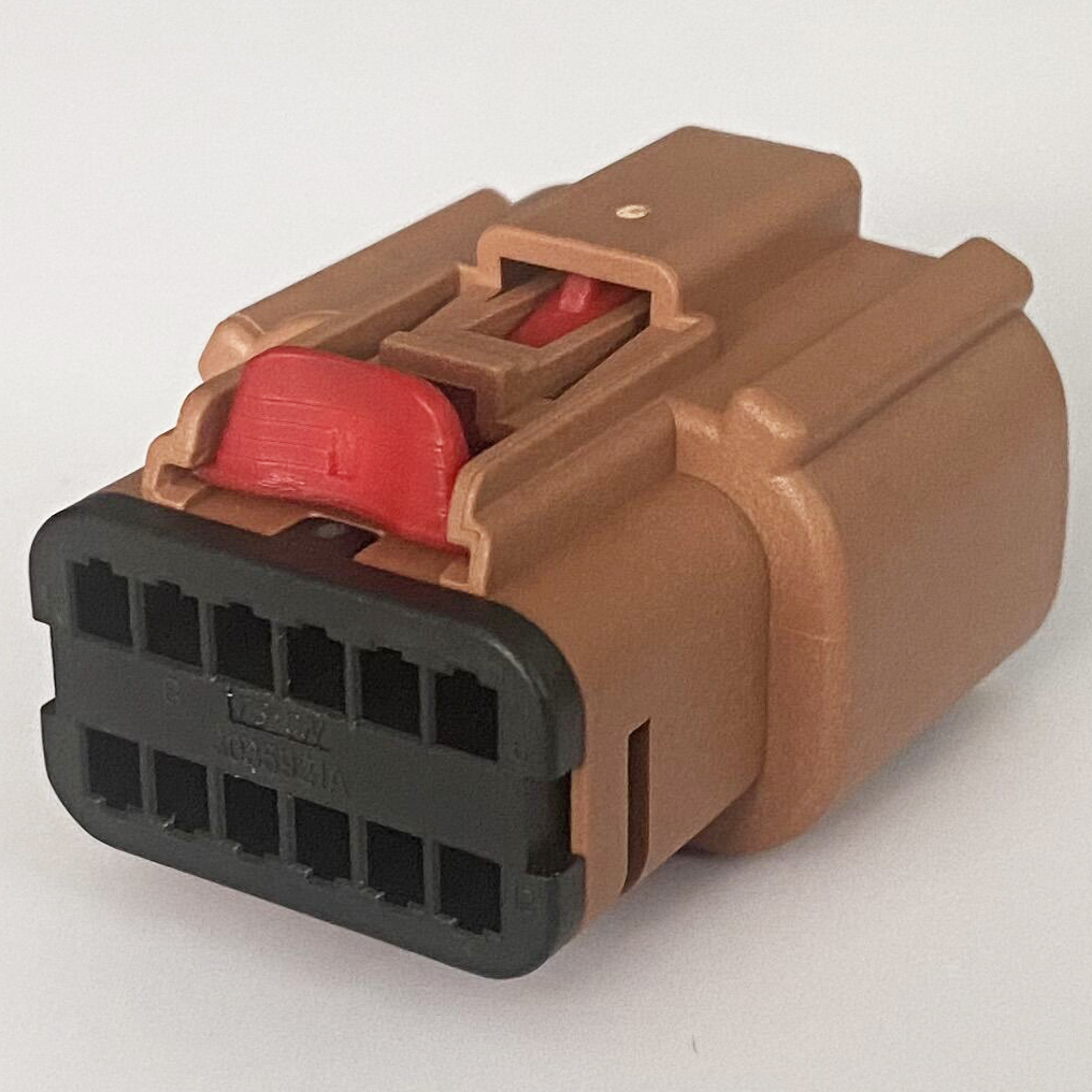 12Pin Female Brown Car Aftermarket Stereo Audio Connector 33472-1203