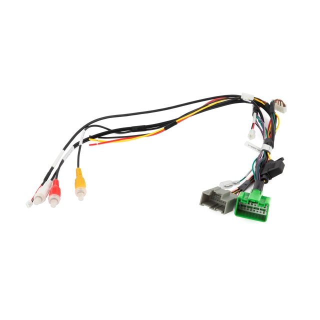 OEM TSCN Car Wiring Harness Wth 16 Pin Male Grey Green Connector for Steering Wheel Interfaces